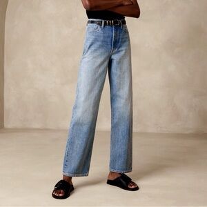 Banana Republic Loose Stovepipe Jeans Rufus Wash Size 29